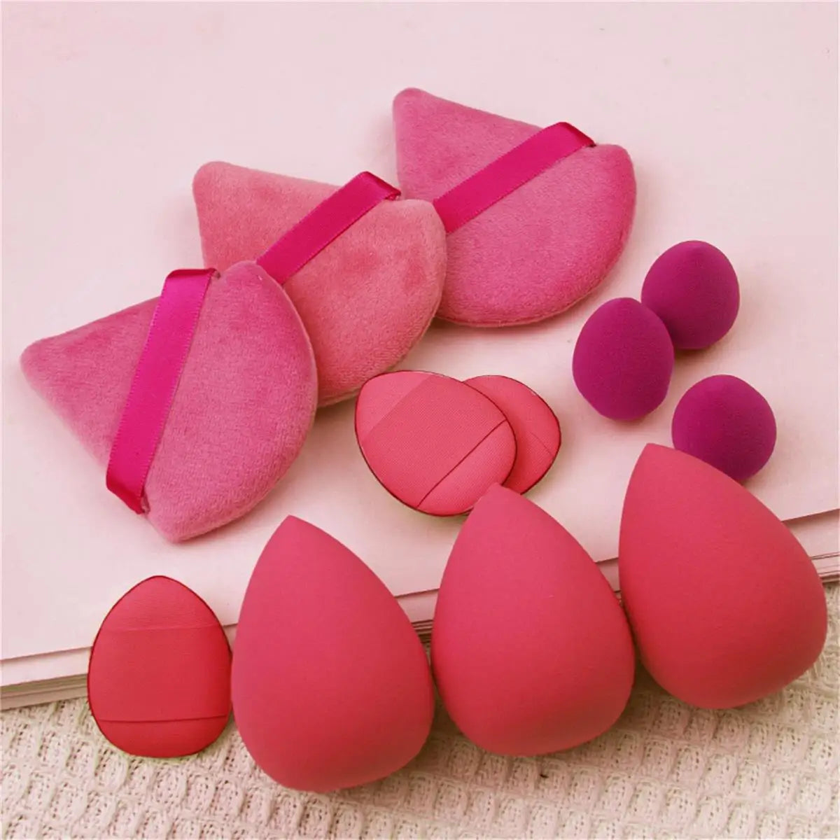 12pcs Small, medium and large combination set Makeup Puff