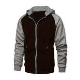 New Zip-Up Color Block Hoodie - Swefashionstore