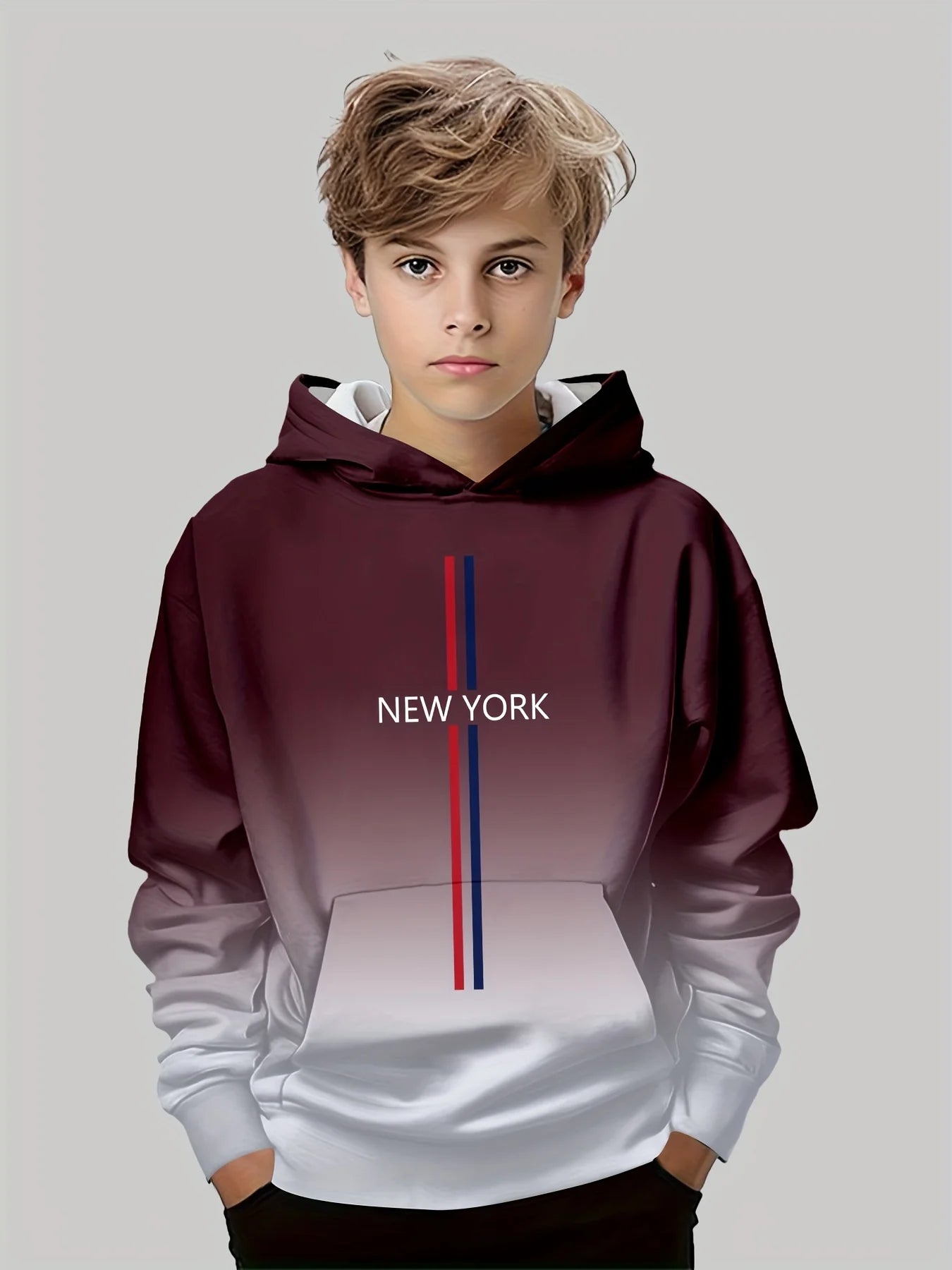 Kids Clothes Boys And Girls Hoodies Long-Sleeve 3D Letter Print