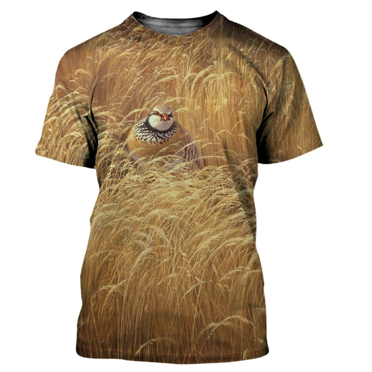 Camouflage Hunting Animals Quail 3D Print - Swefashionstore