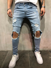 FASHION Skinny Ripped Denim Biker Jeans High Quality - Swefashionstore