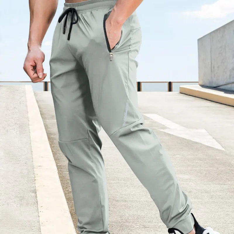 Summer Quick-drying Ice Silk Casual Elastic Pants - Swefashionstore