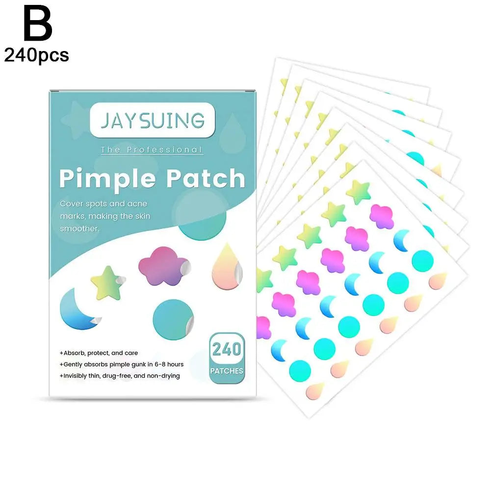 JAYSUING 200pcs Star PE Pimple ACNE Patch
