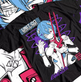 New BANDAI Summer Neon Genesis Evangelion  nit 01 T-shirt - Swefashionstore