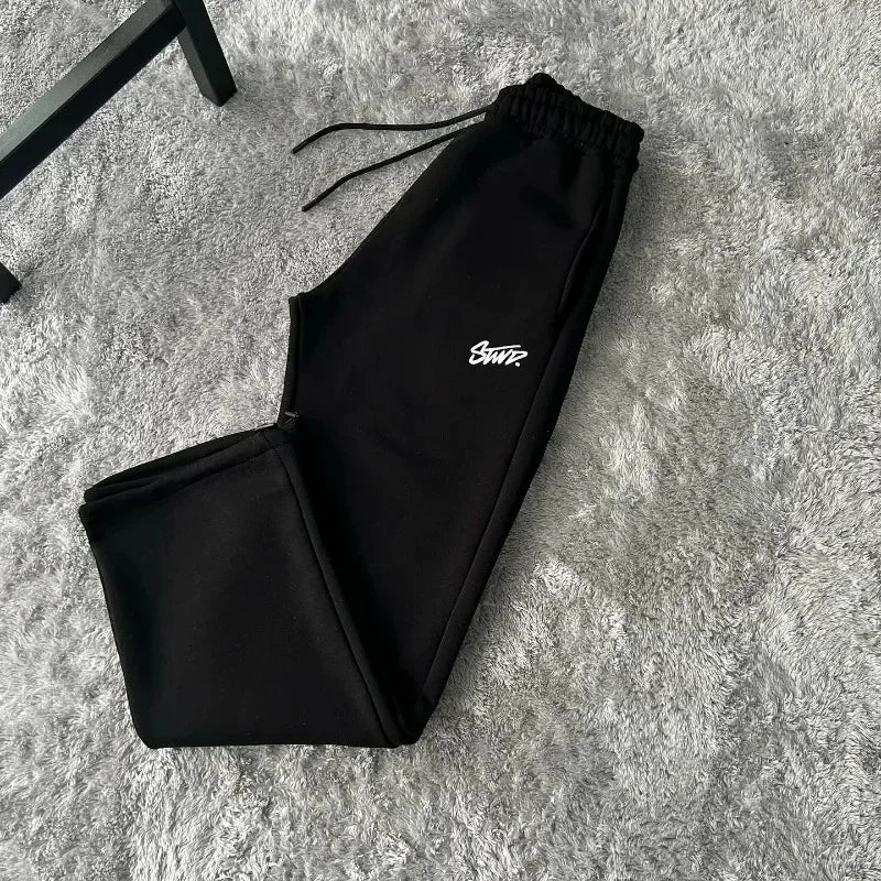 Street Casual Loose High-waisted Sweatpants Men Y2k Harajuku Hip-hop Fashion Versatile Oversized Trouser Women - Swefashionstore