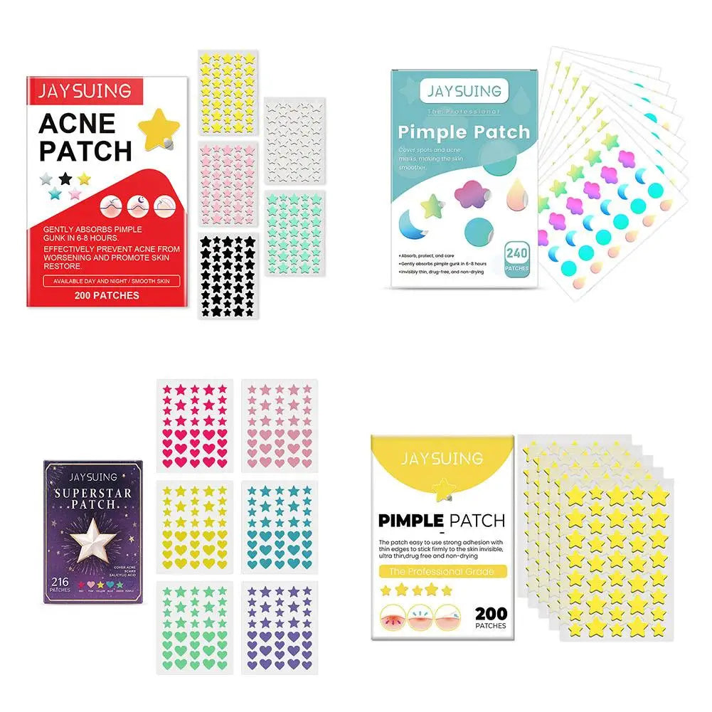 JAYSUING 200pcs Star PE Pimple ACNE Patch