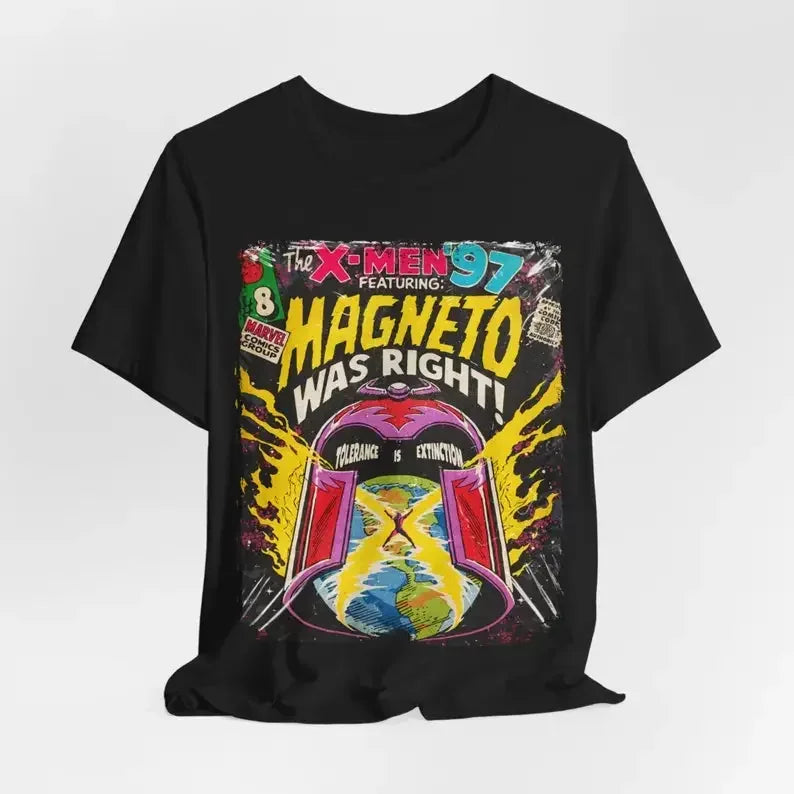 Aesthetic Magneto Was Right - Marvels X-Men 97 Vintage Mutant Superheroes Movie Streetwear  Unisex Short Sleeve T-Shirt - Swefashionstore