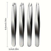 4Piece Professional Tweezers Set for Precision Grooming and Beauty Care - Swefashionstore