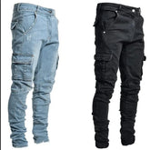PENCIL Denim Cargo Solid Ankle Length SLIMFIT Jeans - Swefashionstore