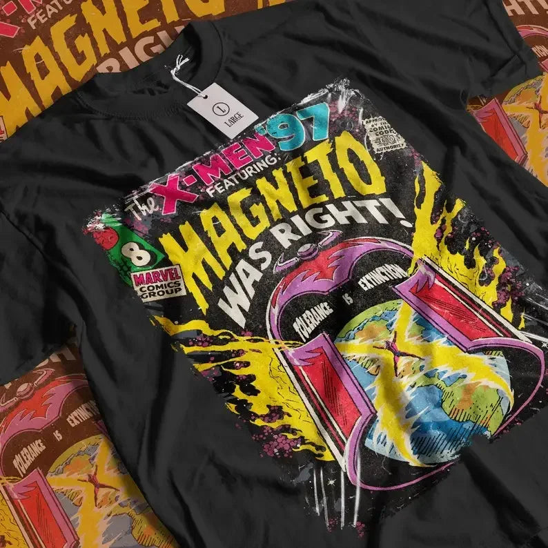 Aesthetic Magneto Was Right - Marvels X-Men 97 Vintage Mutant Superheroes Movie Streetwear  Unisex Short Sleeve T-Shirt - Swefashionstore
