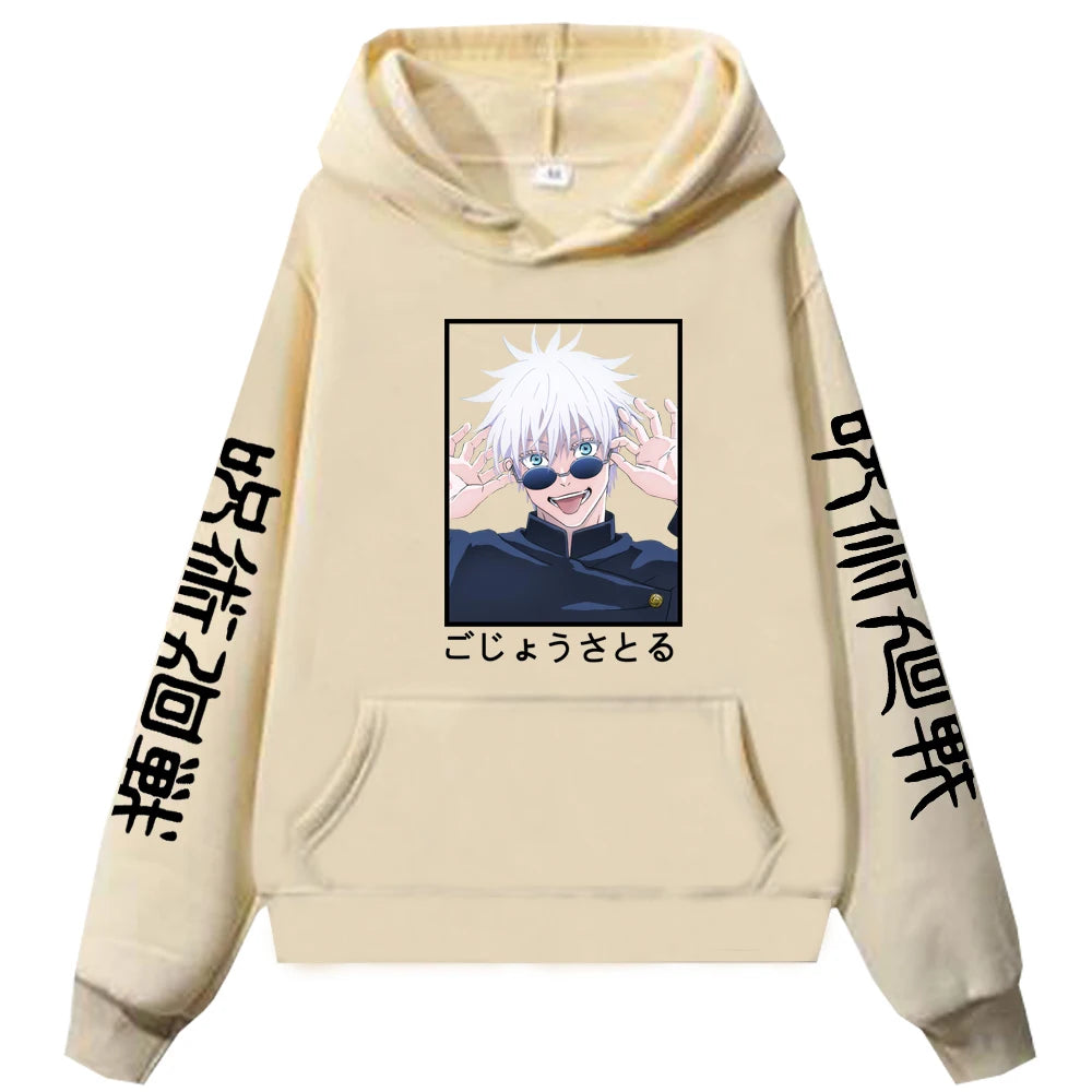 Jujutsu Kaisen Gojo Satoru-bedruckte Männer Frauen Hoodies