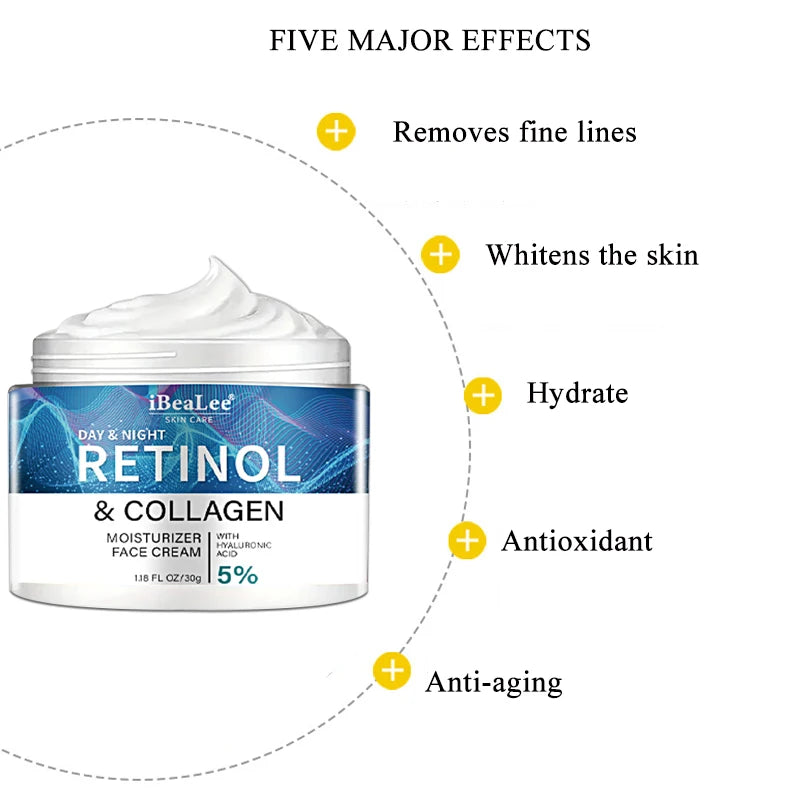 Retinol Cream For Men Remove Face & Neck Firming Moisturizing Skin Retinol Face Cream Hydrating Facial Treatment - Swefashionstore