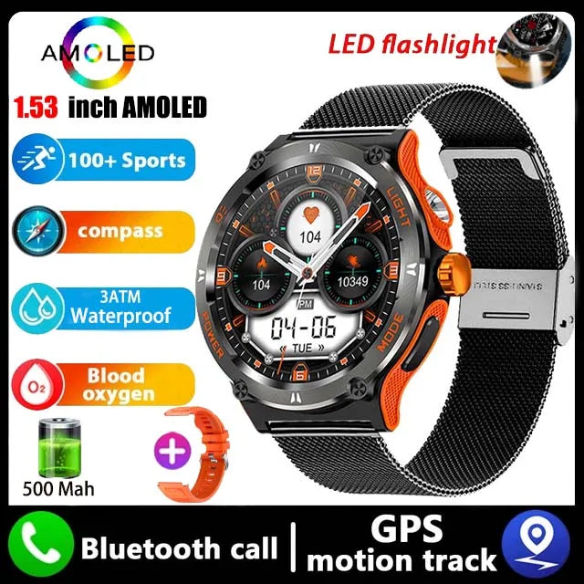 New Rugged Military Smart Watch