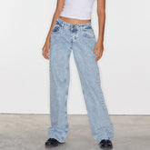 Women Y2K Wide Leg Denim Pants - Swefashionstore