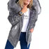 Women Denim Coat Thick Warm Hooded Fur Collar Single Breasted Full Sleeve - Swefashionstore