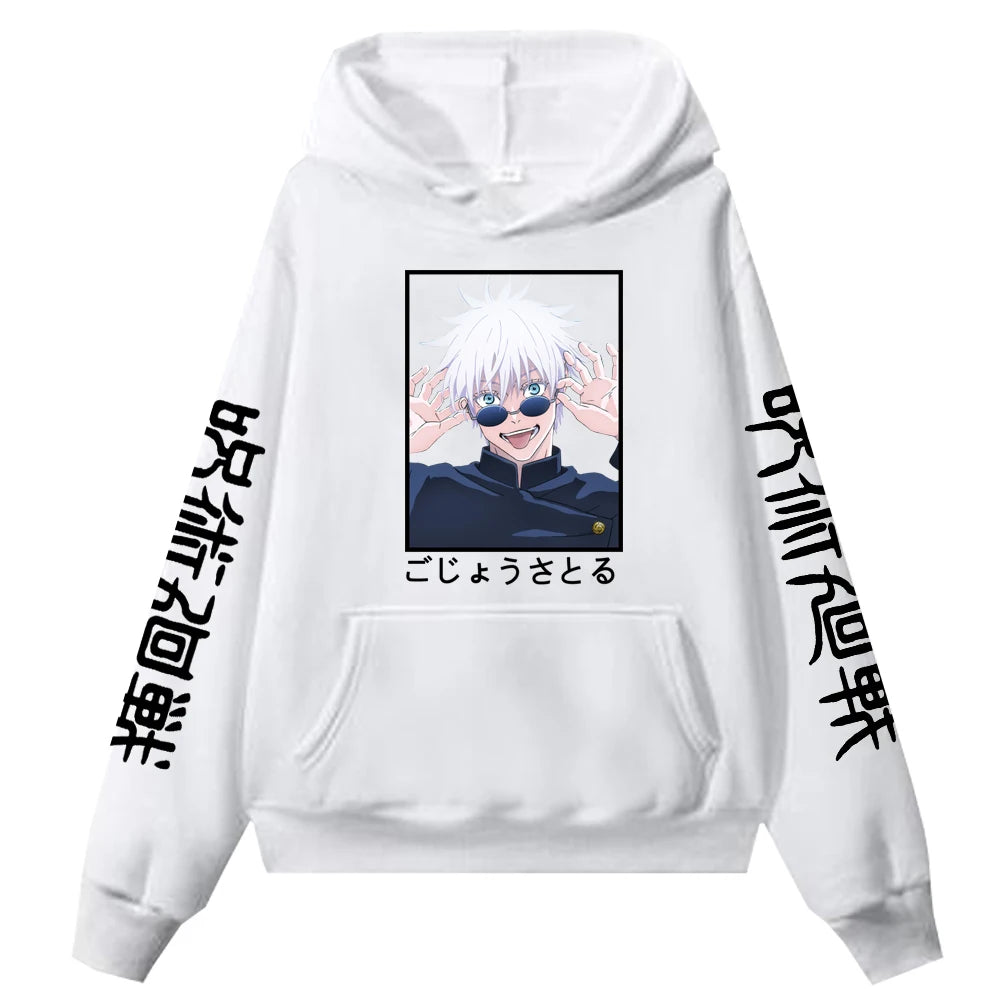 Jujutsu Kaisen Gojo Satoru-bedruckte Männer Frauen Hoodies