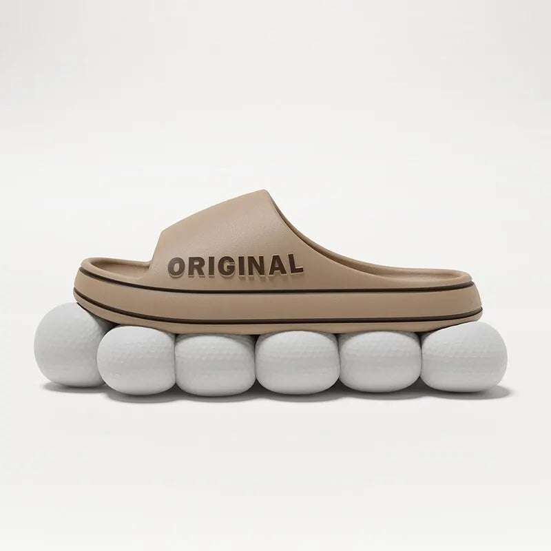 FESLISHOET Women Letter Slippers Sandals