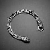 Stainless Steel Double Wolf Head Bracelet - Swefashionstore