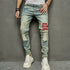 VINTAGE Stylish Embroidery RIPPED Hip hop Slim PENCIL Jeans - Swefashionstore