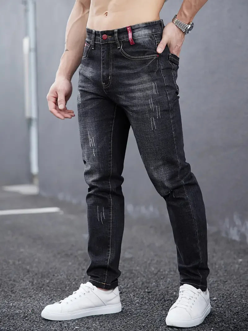 CHOLYL Herren Slim Casual Street CLASSIC Skinny Jeans