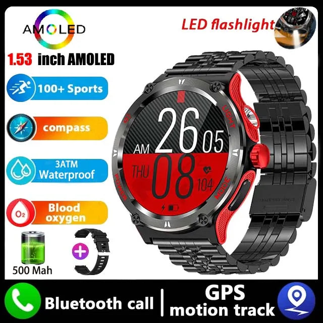 New Rugged Military Smart Watch - Swefashionstore