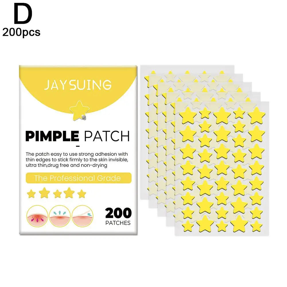 JAYSUING 200pcs Star PE Pimple ACNE Patch