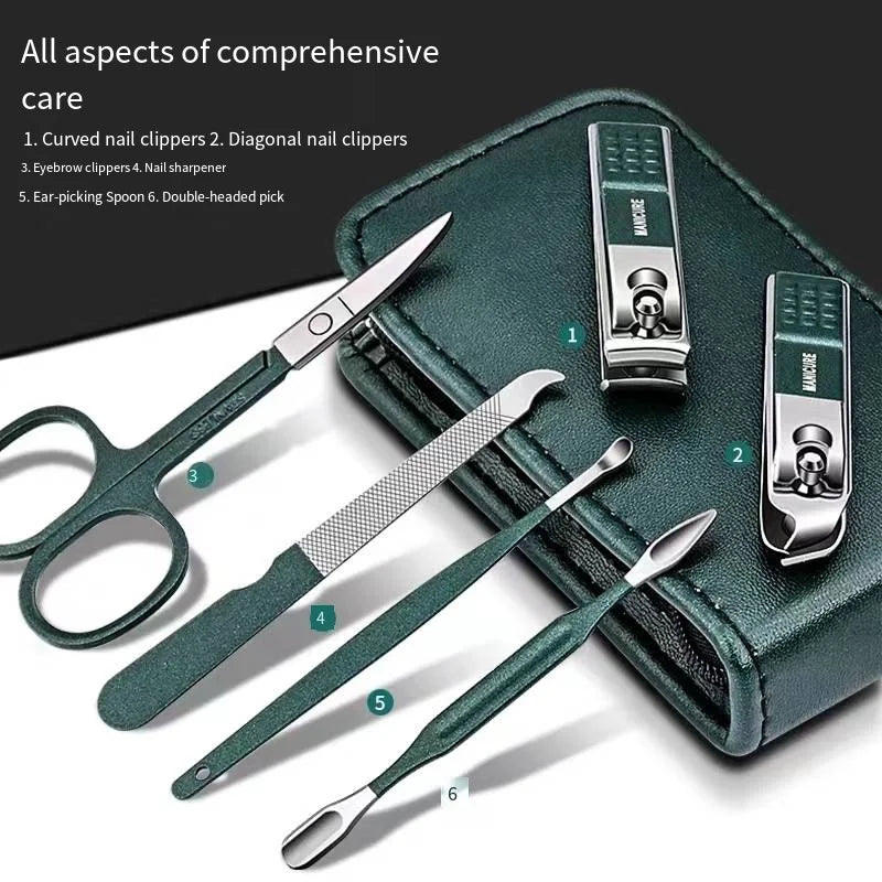 6 Pcs Travel Nail Scissors/Clippers Set Special Nail Manicure Beauty Tools