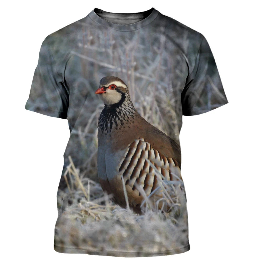 Camouflage Hunting Animals Quail 3D Print - Swefashionstore