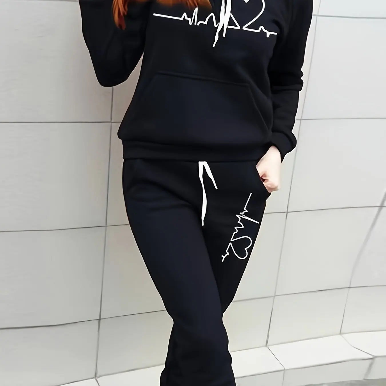 Guilan Junior Hoodie Coat Set Round-Collar Hoodies Streetwear Harajuku