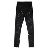 Streetwear Fashion Men Jeans Ripped Stretch Elastic Slim Fit - Swefashionstore