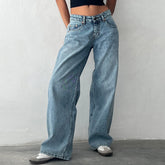 Harajuku Y2K Low Waist Baggy Jeans - Swefashionstore