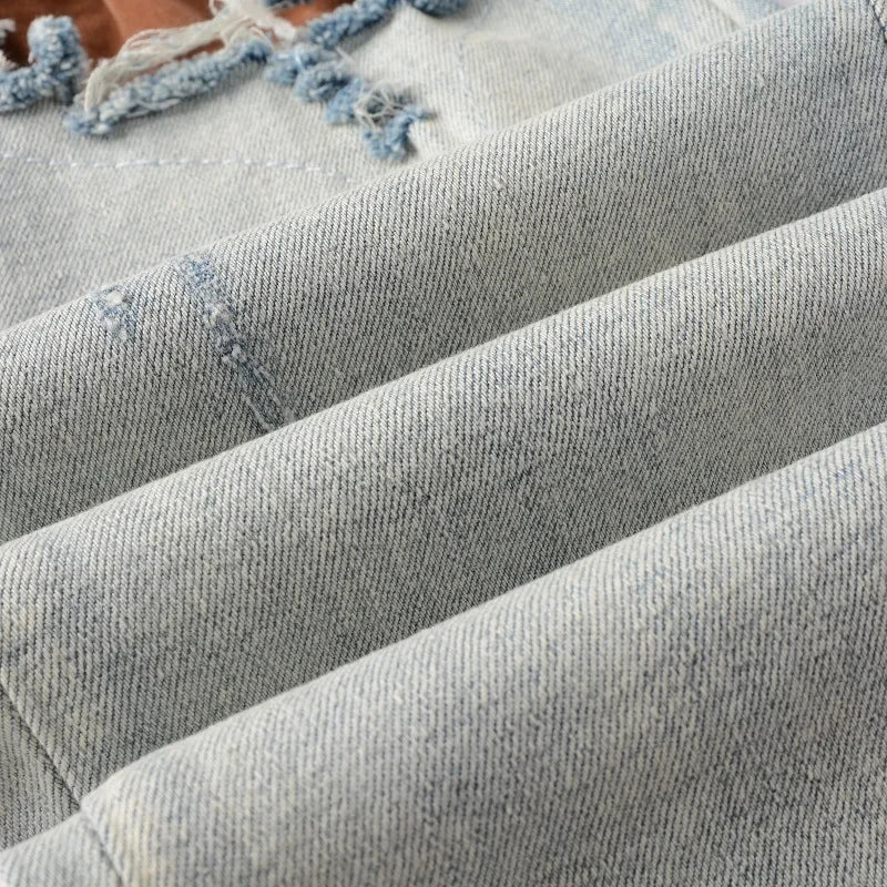 Trendyamiri European STYLE Jeans EINZIGARTIGES Design Slim Fit