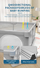 NEW Large Indoor Baby-Playground with PROTECTIVE Angle Activities FENCE for Baby - Swefashionstore