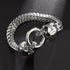 Stainless Steel Double Wolf Head Bracelet - Swefashionstore