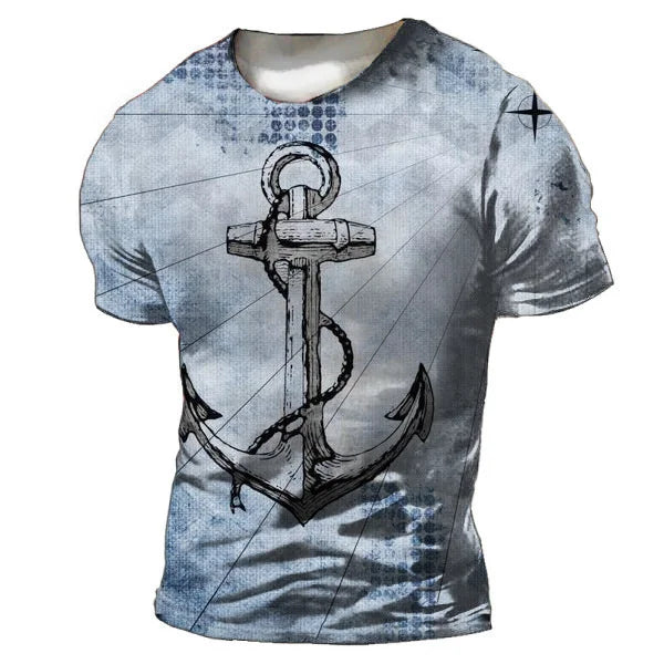 BESTSELLER Summer T-shirt Compass Printed - Swefashionstore