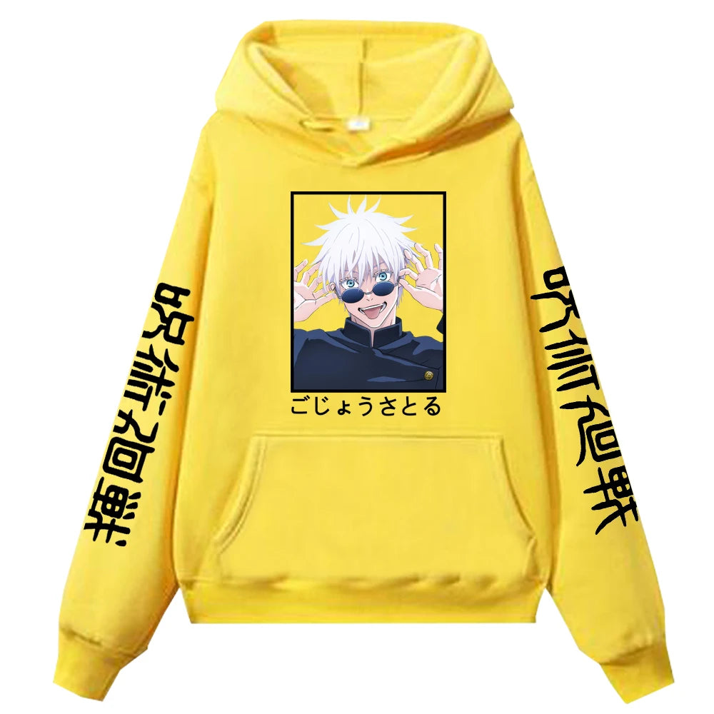 Jujutsu Kaisen Gojo Satoru-bedruckte Männer Frauen Hoodies