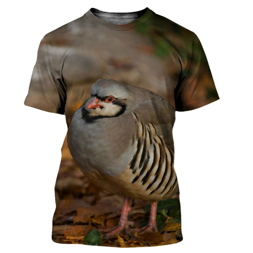 Camouflage Hunting Animals Quail 3D Print - Swefashionstore