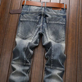 High Quality DENIM Jeans RETRO Straight Biker Design - Swefashionstore