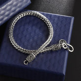 Stainless Steel Double Wolf Head Bracelet - Swefashionstore