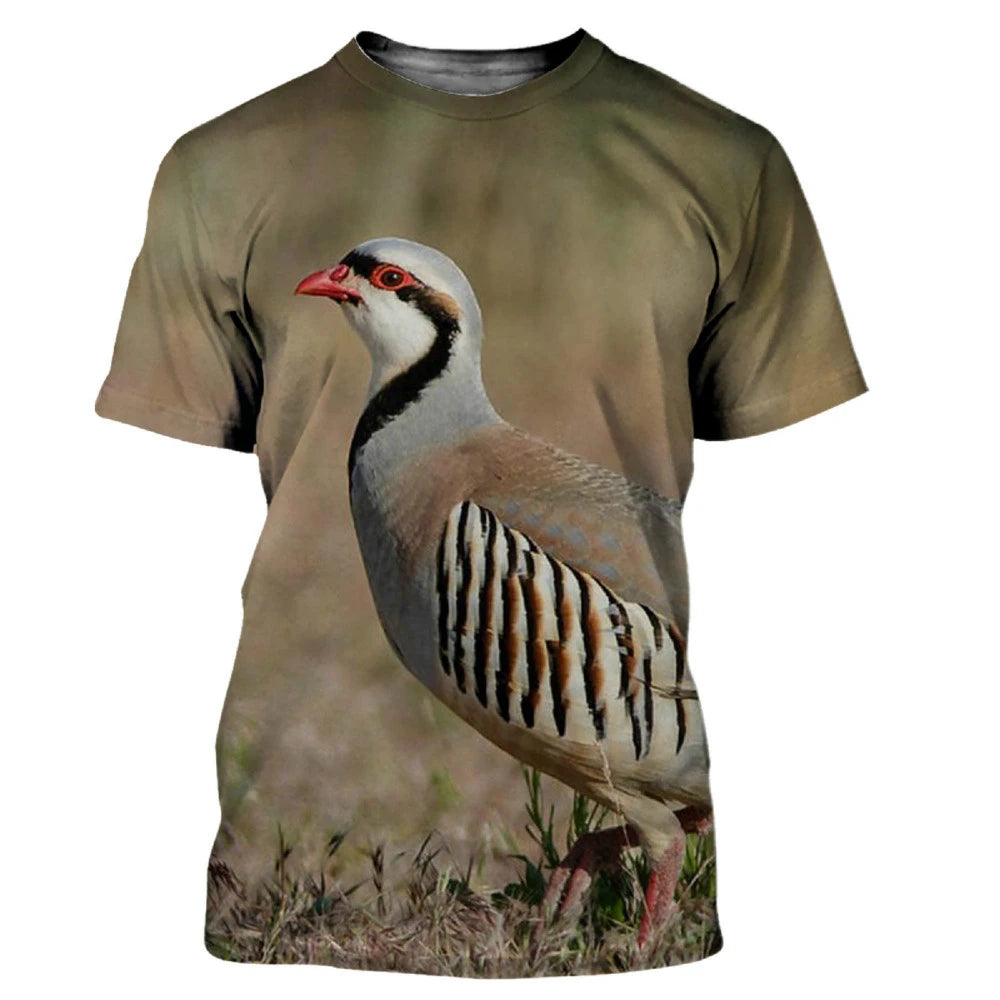 Camouflage Hunting Animals Quail 3D Print - Swefashionstore