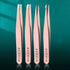 4Piece Professional Tweezers Set for Precision Grooming and Beauty Care - Swefashionstore