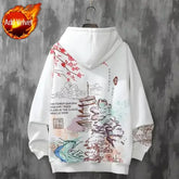 HOODED Embroidered HARAJUKU Sweatshirts for Men - Swefashionstore