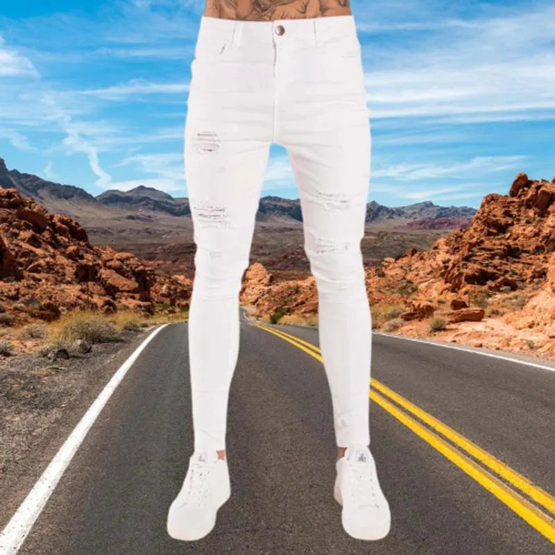 Zerrissene Jeans für Herren STREETWEAR