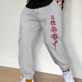 Fashion Men Printing Clothing Trousers Drawstring Casual Pants Sweatpants Autumn And Winter Jogging Sports Fitness Pants - Swefashionstore