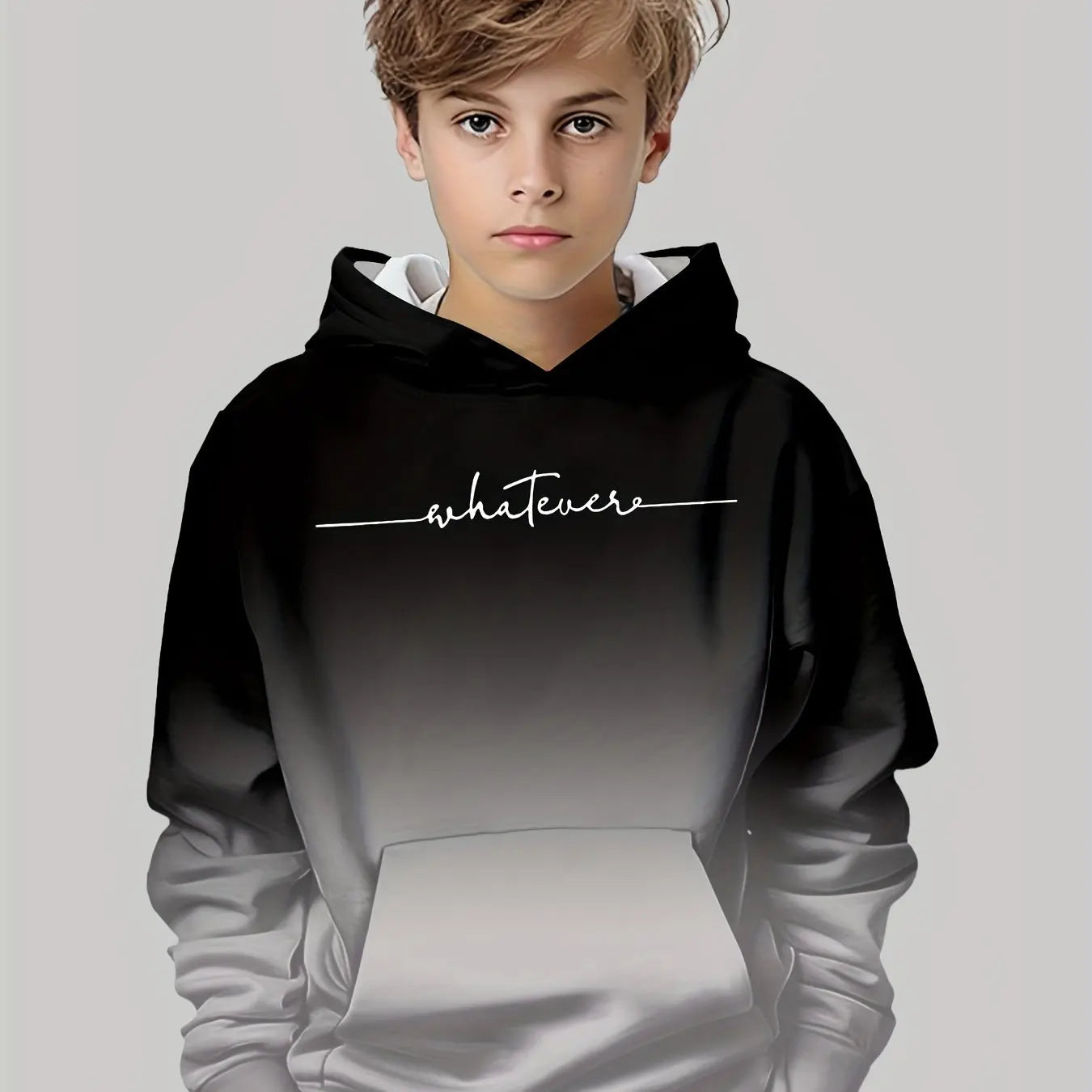 Kids Clothes Boys And Girls Hoodies Long-Sleeve 3D Letter Print