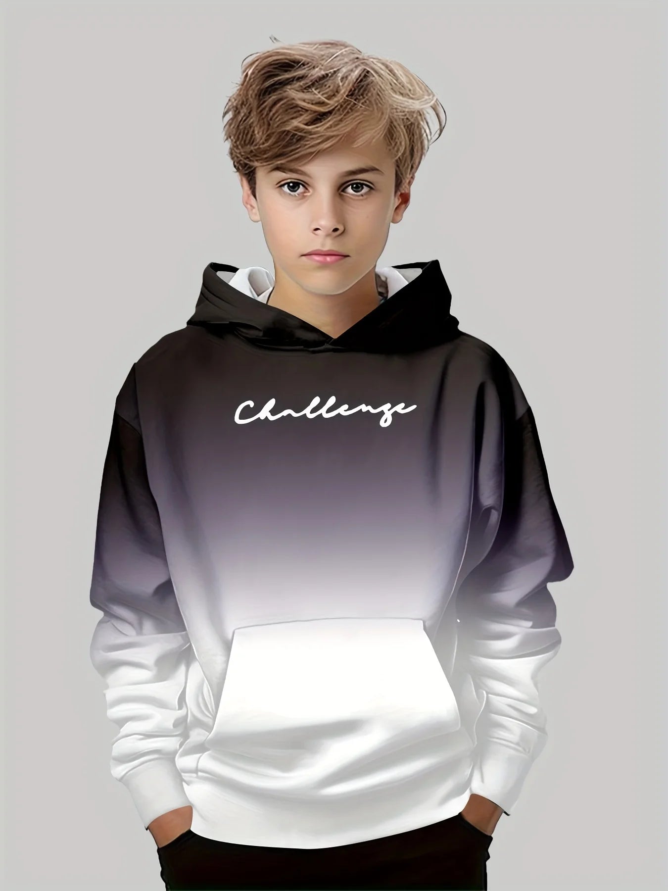 Kids Clothes Boys And Girls Hoodies Long-Sleeve 3D Letter Print