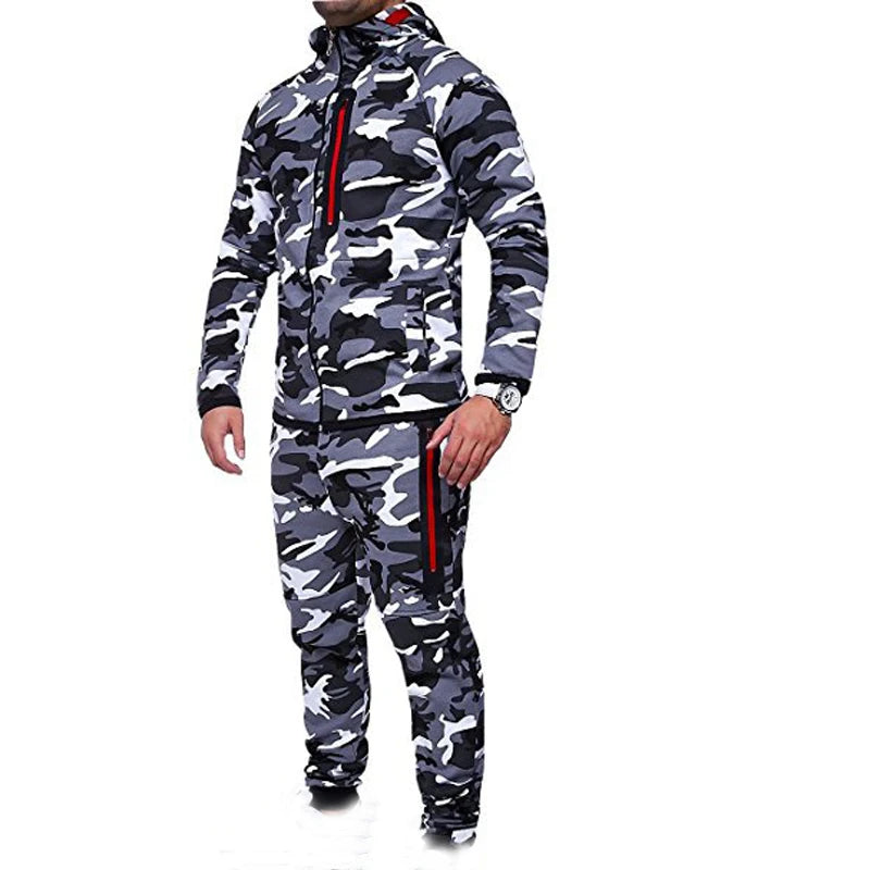 NEW Suits Hoodies and Pants Sets CAMO For Men Fashion