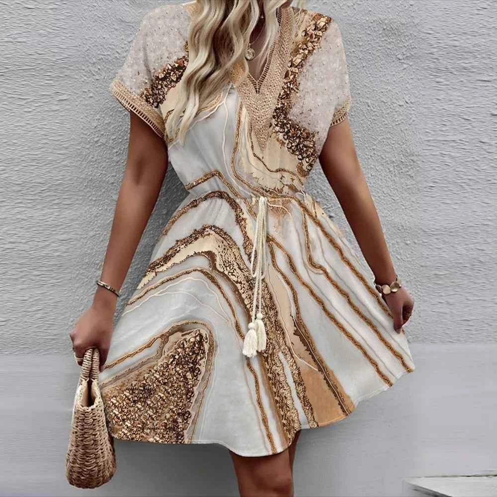 New Spring/Summer Bat Sleeves Lace V-Neck Top - Swefashionstore