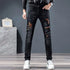 Black Slim Fit Jeans for Men Brand Jeans - Swefashionstore