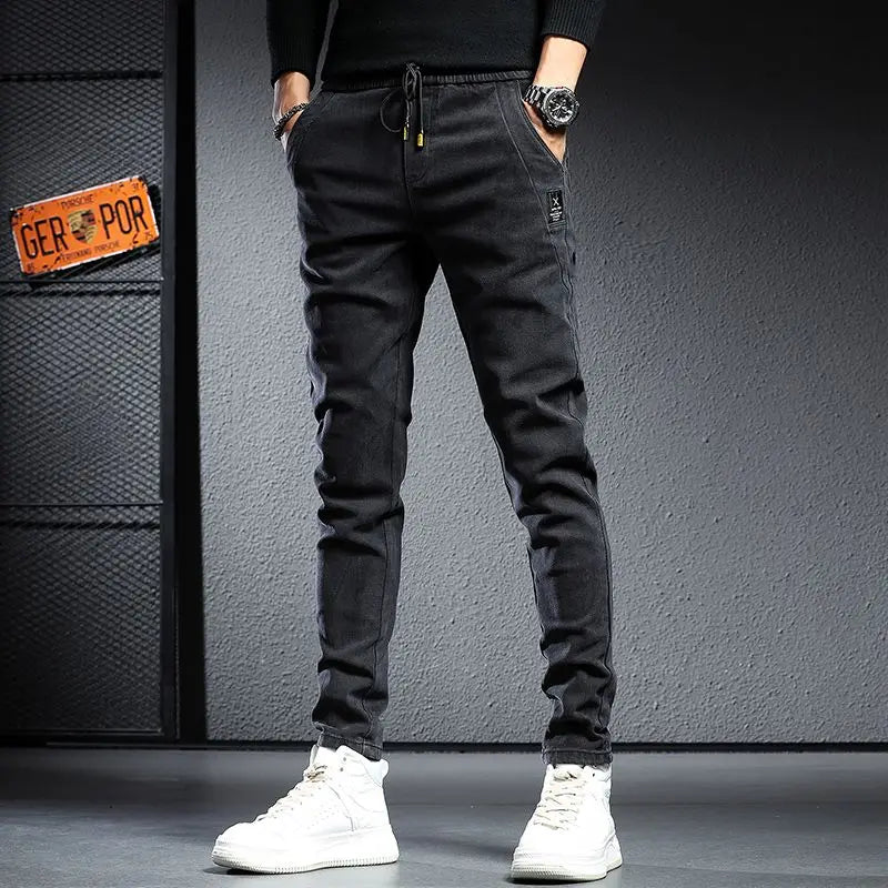 BESTSELLER Men's Elastic Waist Denim HAREM Jeans